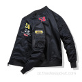 OEM Personalizado Masculino Custom Bomber Jacket por atacado